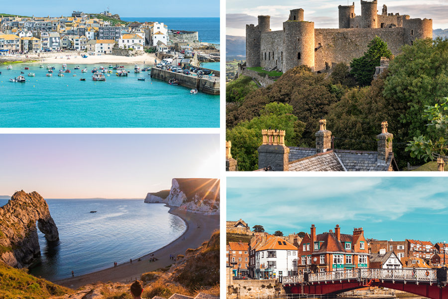 collage of the best UK staycations